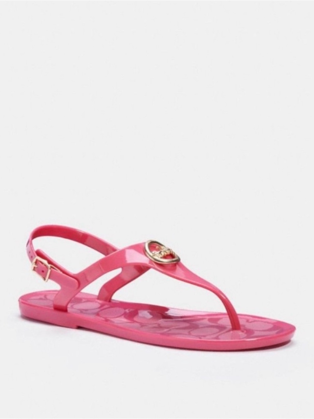 NWT Coach Nicolle Jelly Sandals Pink 6